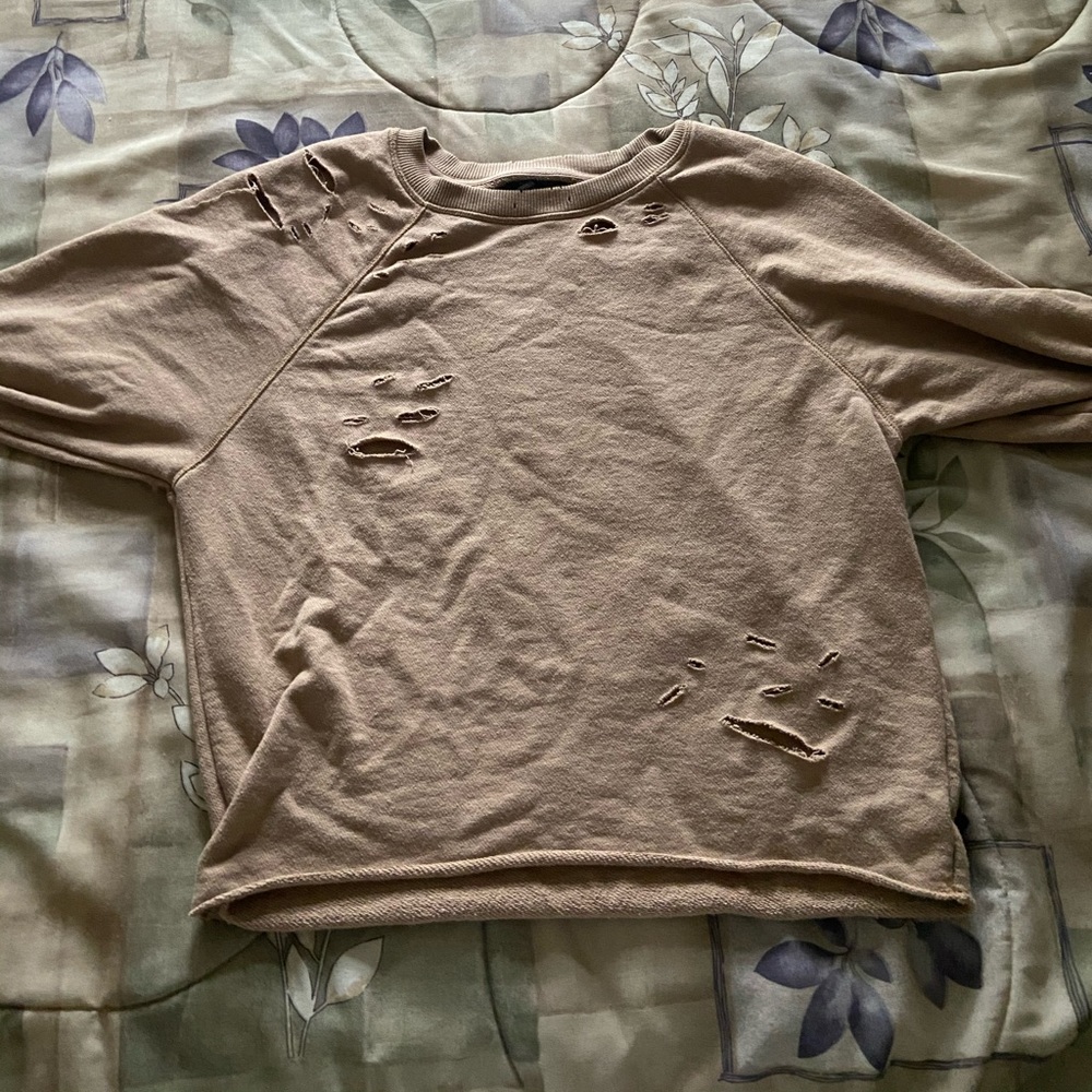 SANDY DISTRESSED AERIE SWEATSHIRT